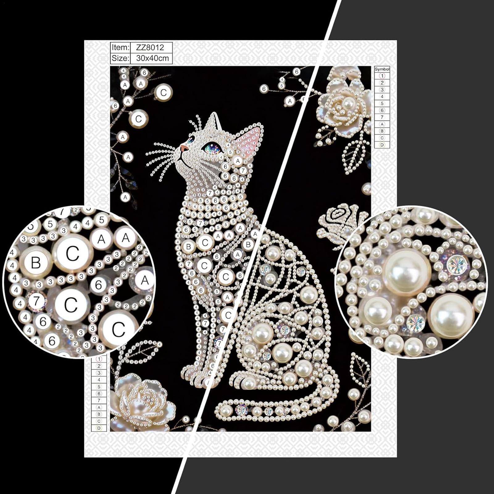 Cat Shape Pearl Painting Kits  - Art And Craft For Mother'S Day บทวิจารณ์และราคา