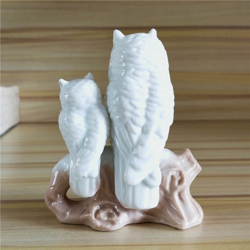 Gilt Porcelain Mother Owl Figu - Art And Craft For Mother'S Day บทวิจารณ์และราคา