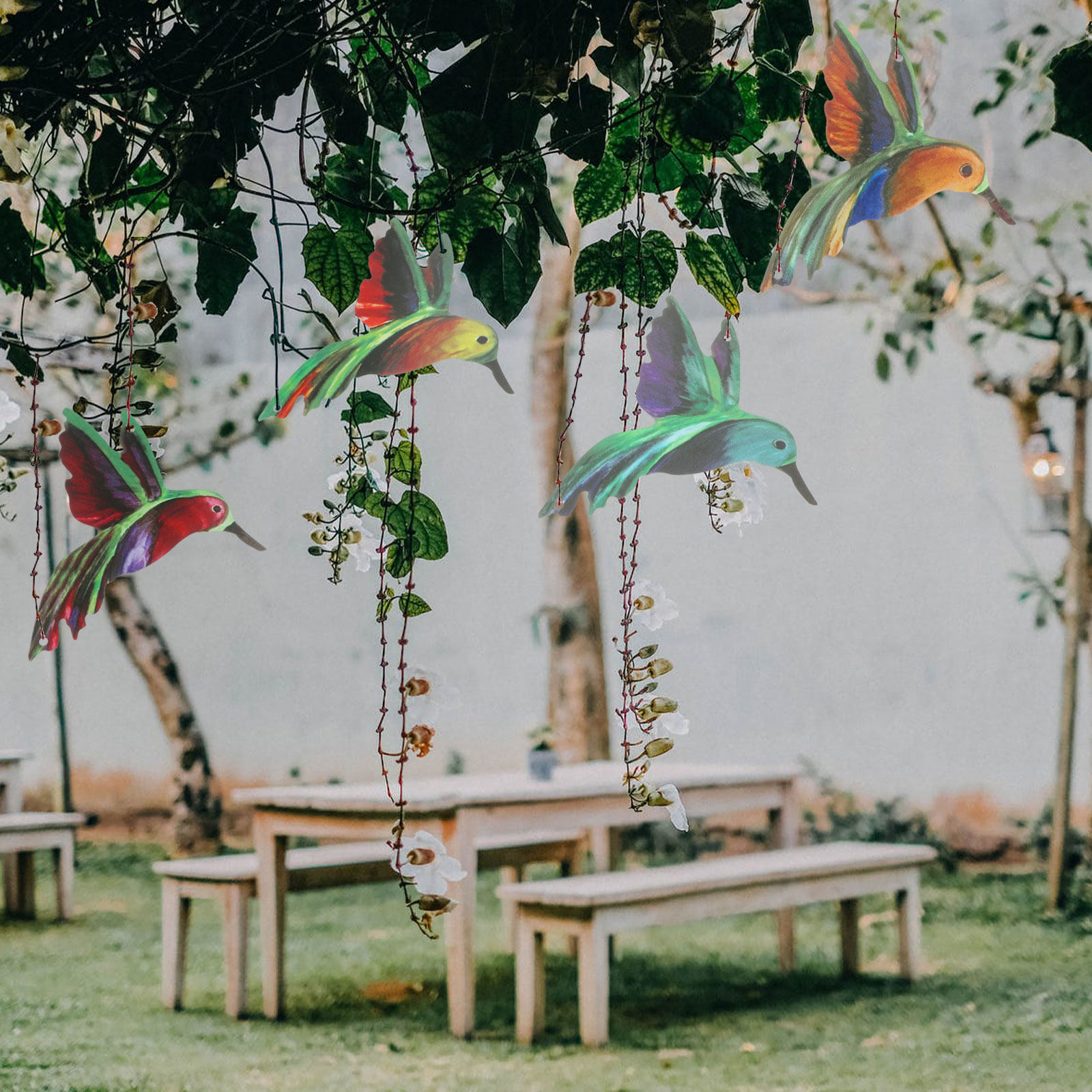 4pcs Iron Hummingbird Hanging  - Art Craft Home บทวิจารณ์และราคา