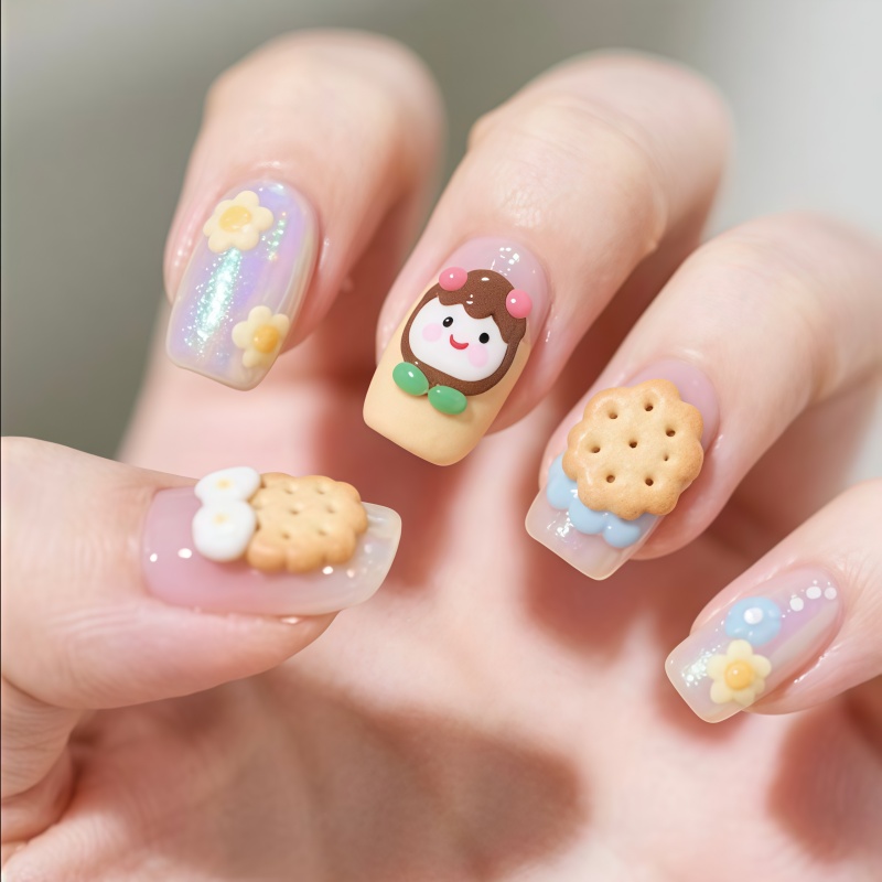 Cute Animal Nail Art & Cookie  - Art Craft Template บทวิจารณ์และราคา