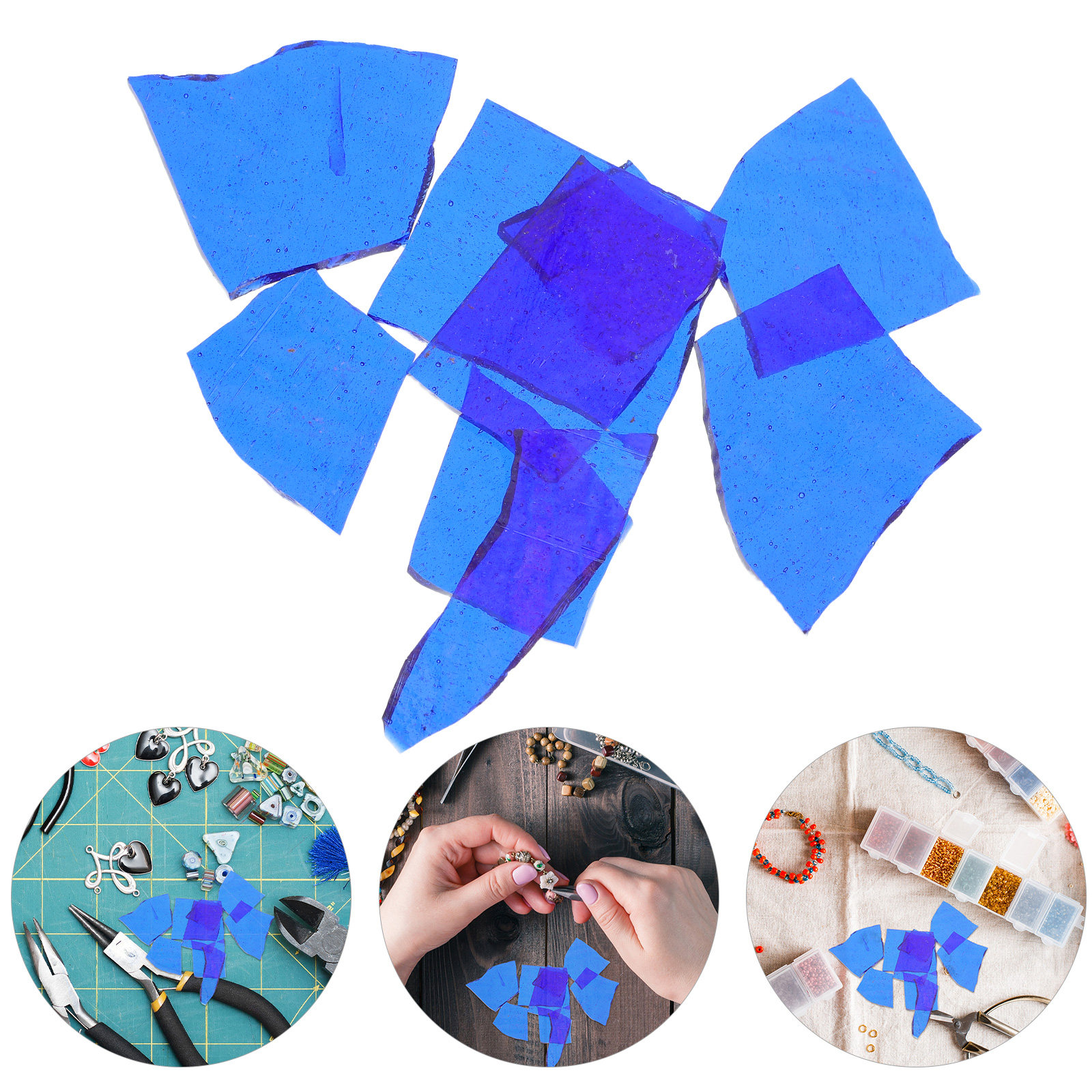 Colored Glass Slices Confetti  - Art Craft Project บทวิจารณ์และราคา