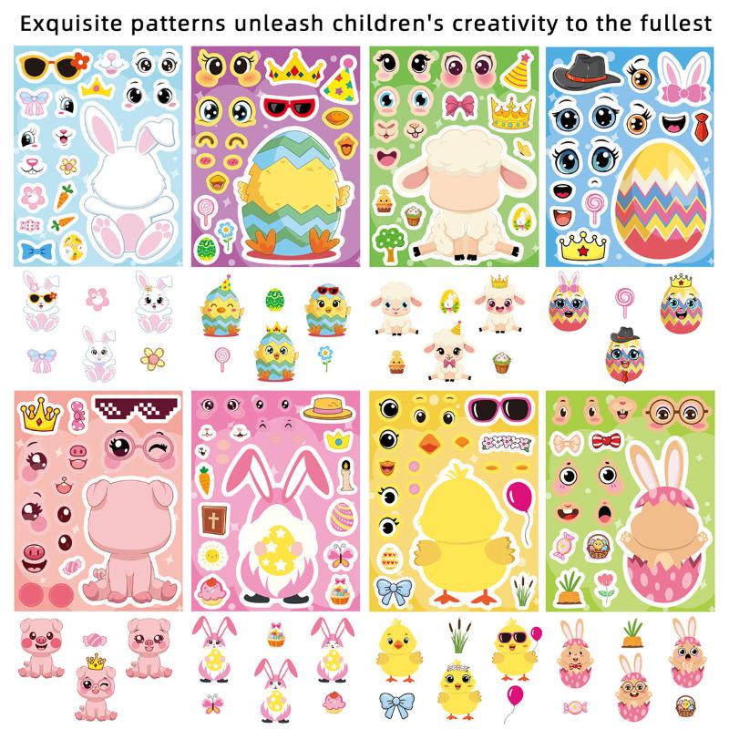 DIY Cartoon Easter Egg Puzzle  - Art Craft Rabbit บทวิจารณ์และราคา