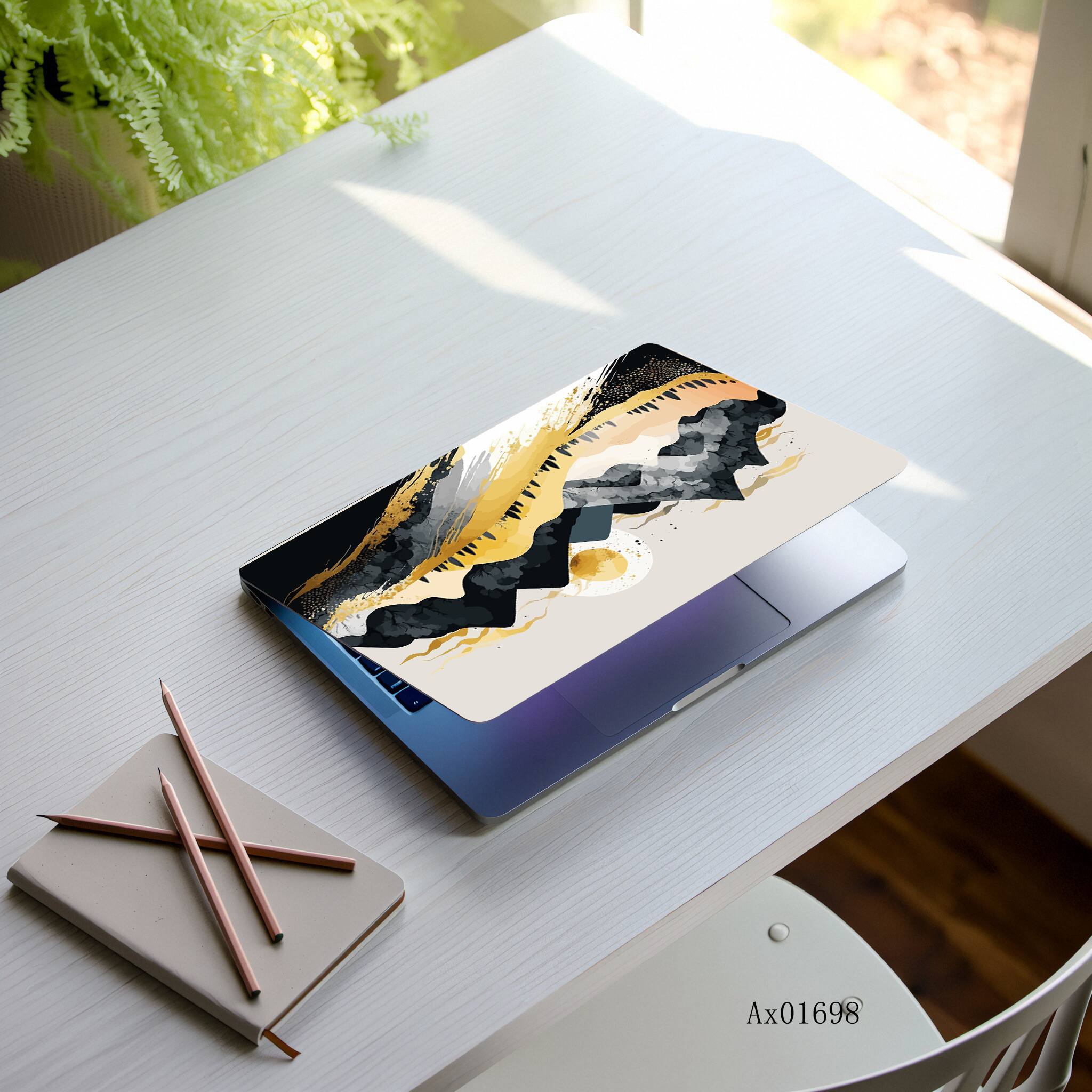 Minimalist Mountain Wave Lapto - Art Craft Notebook บทวิจารณ์และราคา