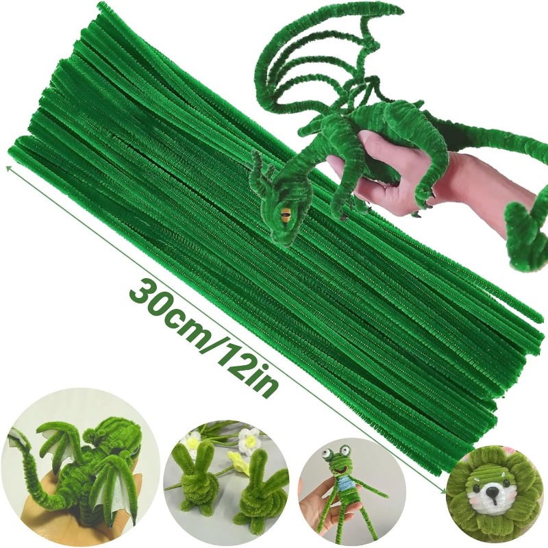 100 Pcs Green Pipe Cleaners, 1 - Art Craft Blend บทวิจารณ์และราคา