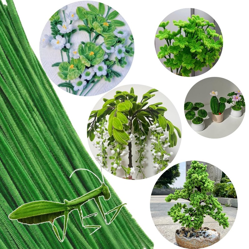 100 Pcs Green Pipe Cleaners, 1 - Art Craft Blend บทวิจารณ์และราคา