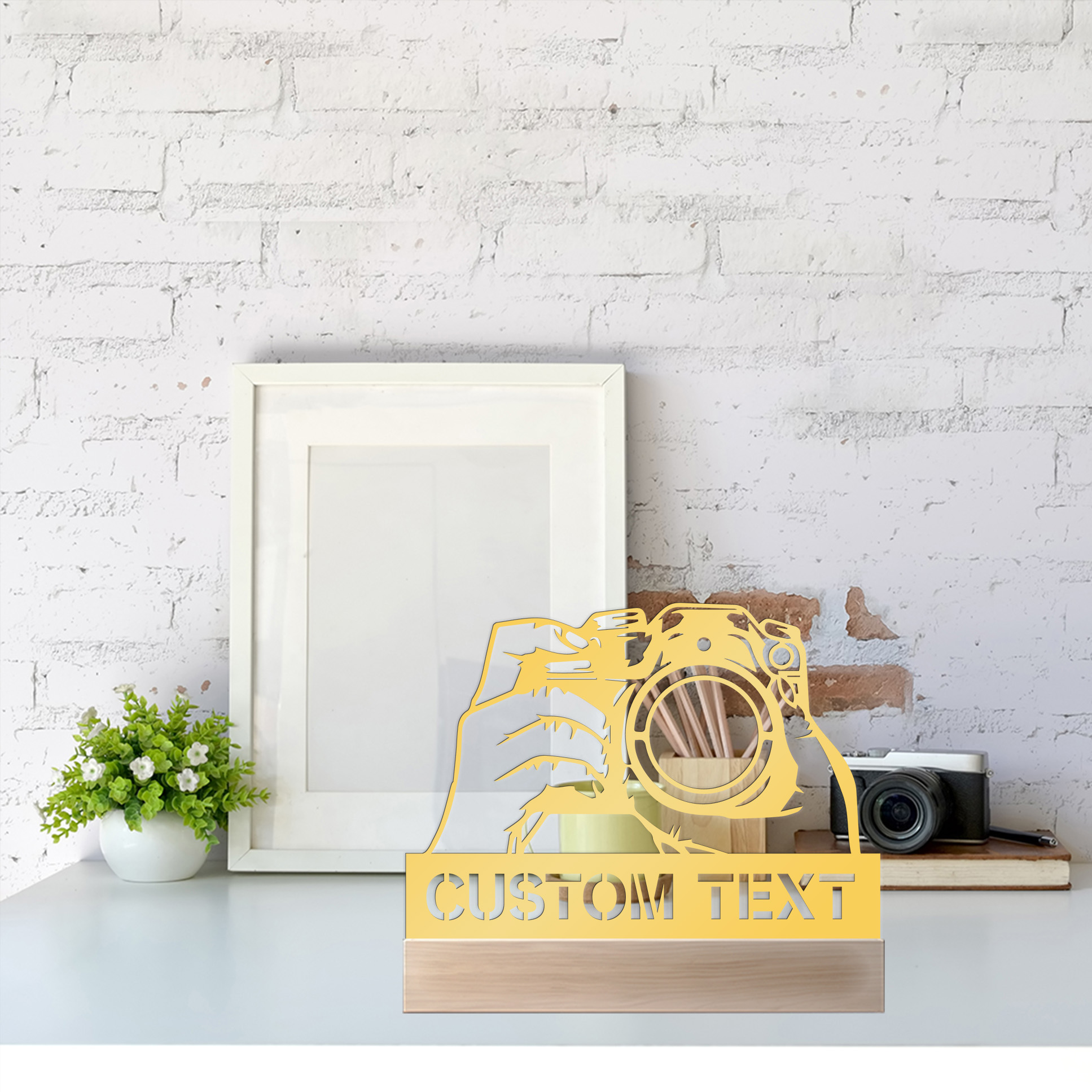1pc Simple Camera Customizable - Letter S Art Craft บทวิจารณ์และราคา