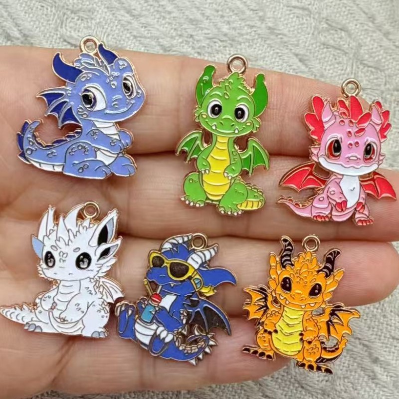 10pcs cartoon Dinosaur Charm J - Dinosaur And Craft บทวิจารณ์และราคา