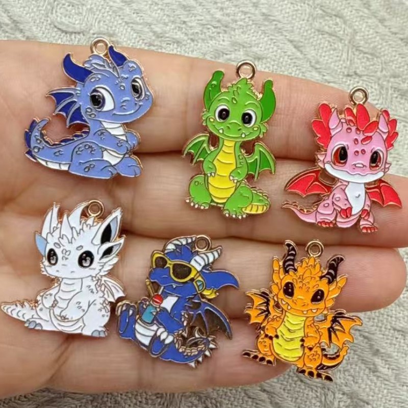 10pcs cartoon Dinosaur Charm J - Dinosaur And Craft บทวิจารณ์และราคา