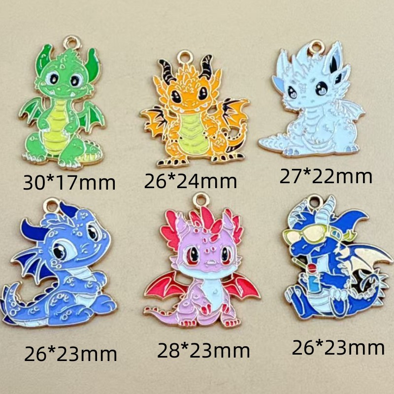 10pcs cartoon Dinosaur Charm J - Dinosaur And Craft บทวิจารณ์และราคา