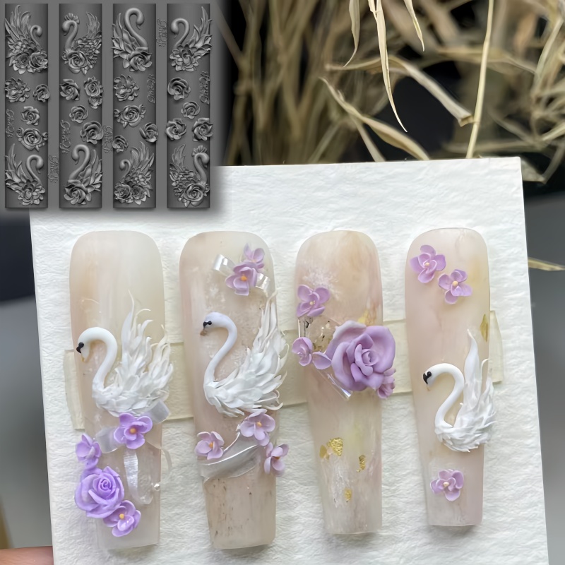 Elegant Swan Rose Bow 3D Flowe - Art Craft Template บทวิจารณ์และราคา