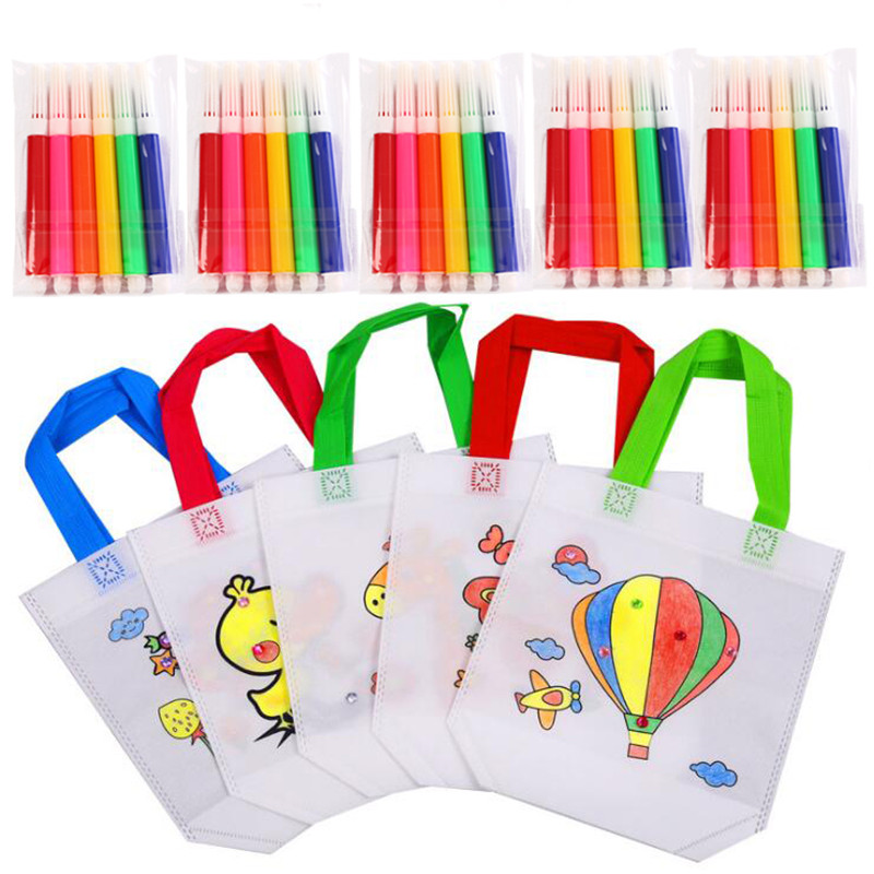 5 Sets DIY Graffiti Bag with M - Art Craft Notebook บทวิจารณ์และราคา