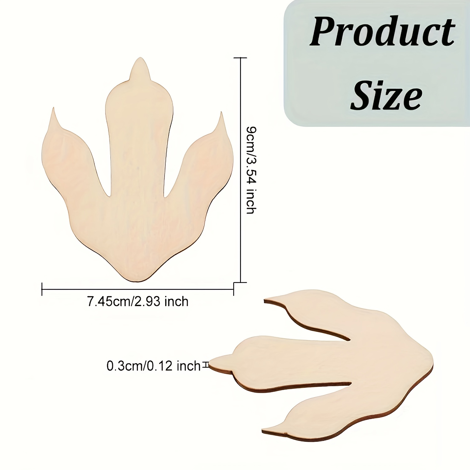 10/20 Pieces Wooden Dinosaur F - Dinosaur And Craft บทวิจารณ์และราคา