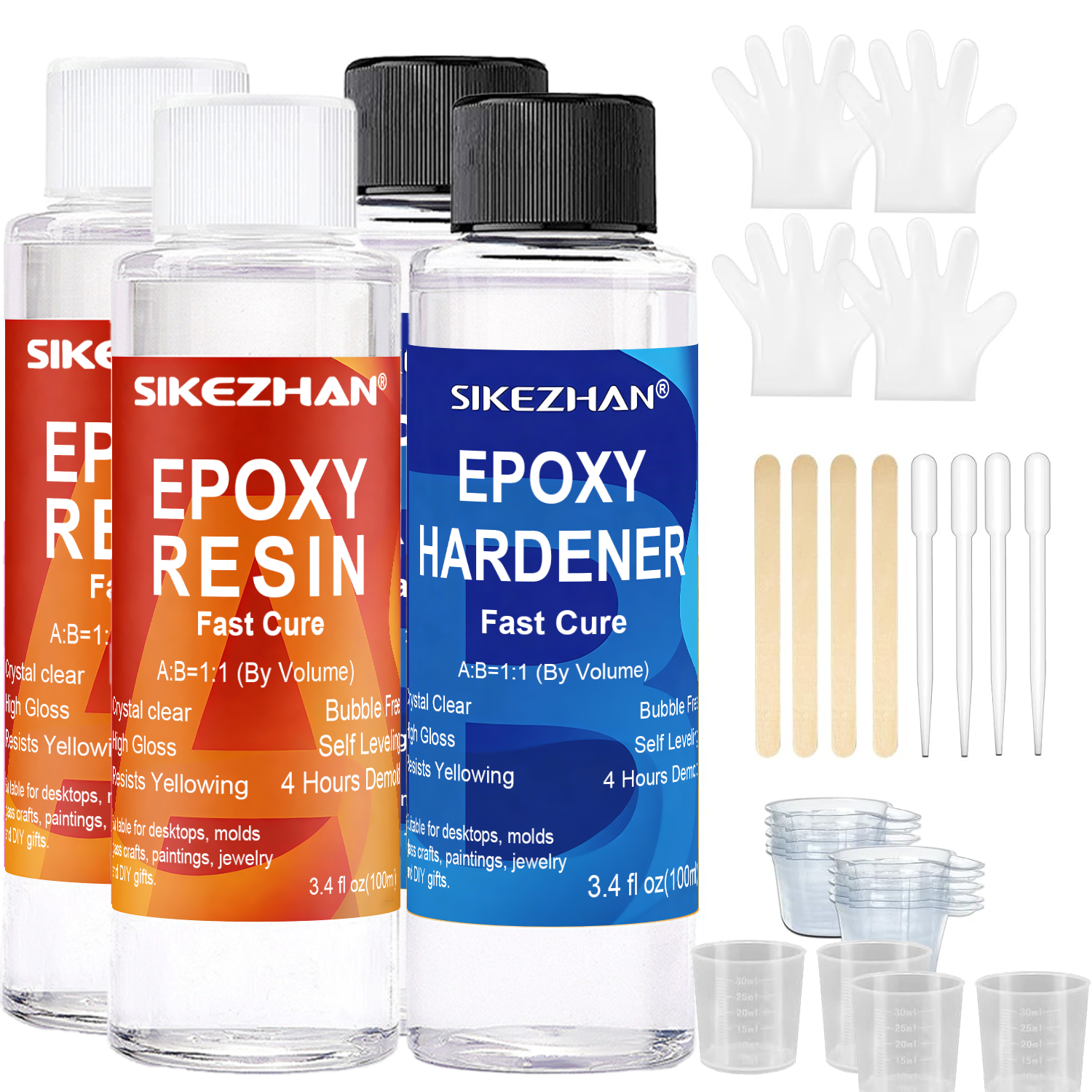 Clear Epoxy Resin AB Glue Hard - Art Craft Glue บทวิจารณ์และราคา