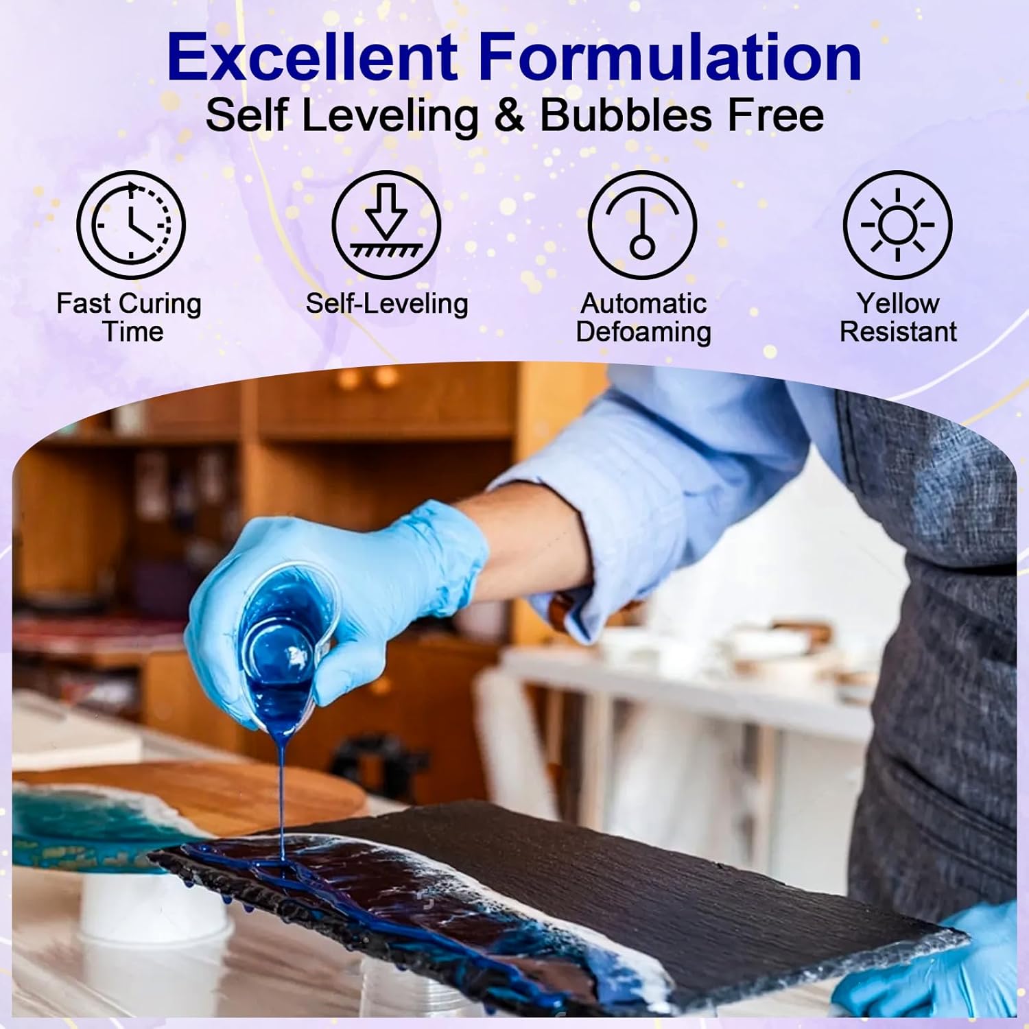 Clear Epoxy Resin AB Glue Hard - Art Craft Glue บทวิจารณ์และราคา