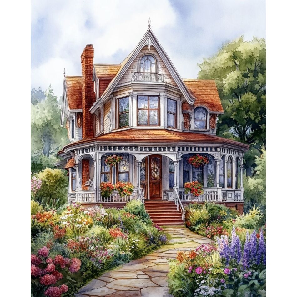 RUOPOTY White Villa Diamond Pa - Art Craft Ideas With Paper บทวิจารณ์และราคา