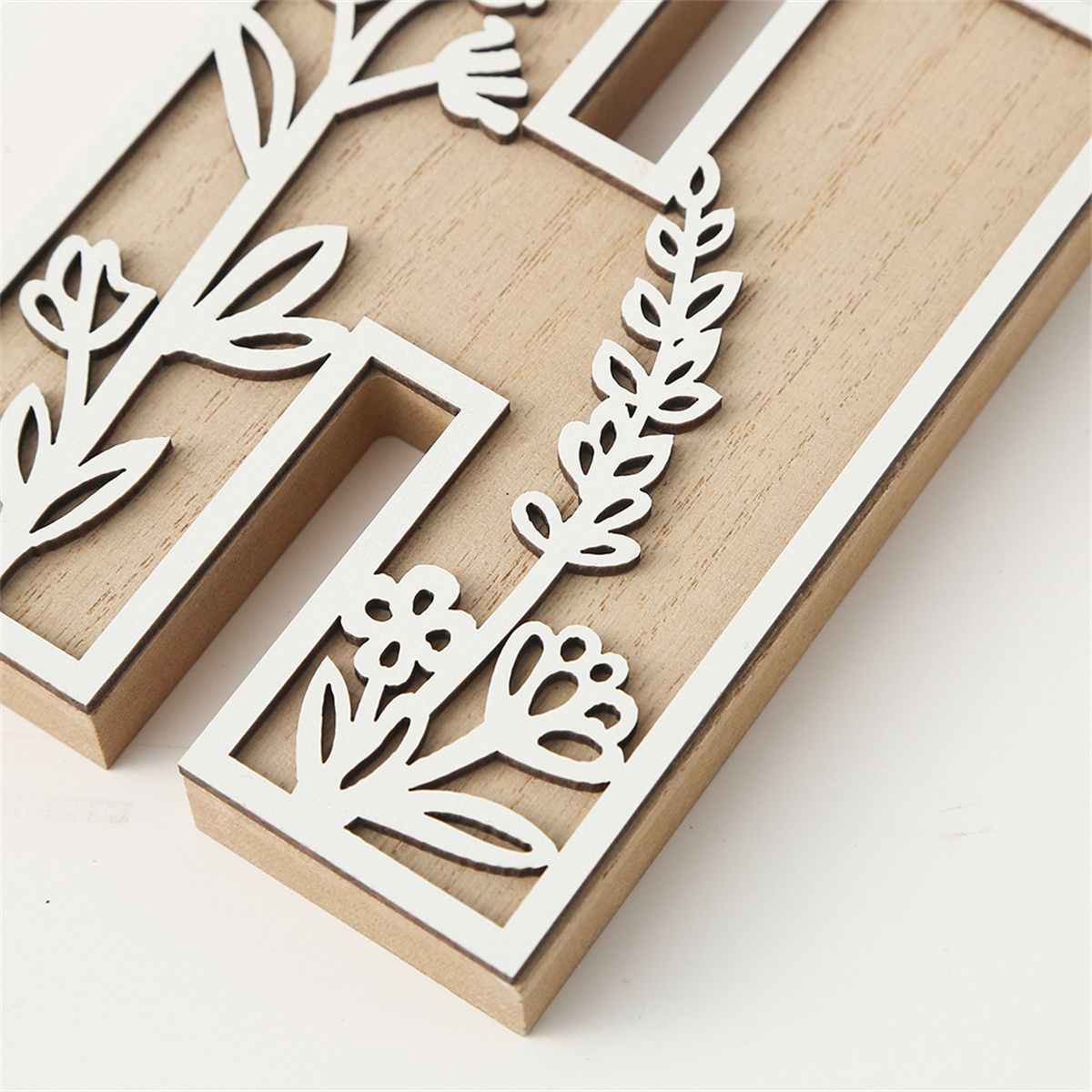 1Pcs Raw Wood White Engrave 26 - Letter S Art Craft บทวิจารณ์และราคา