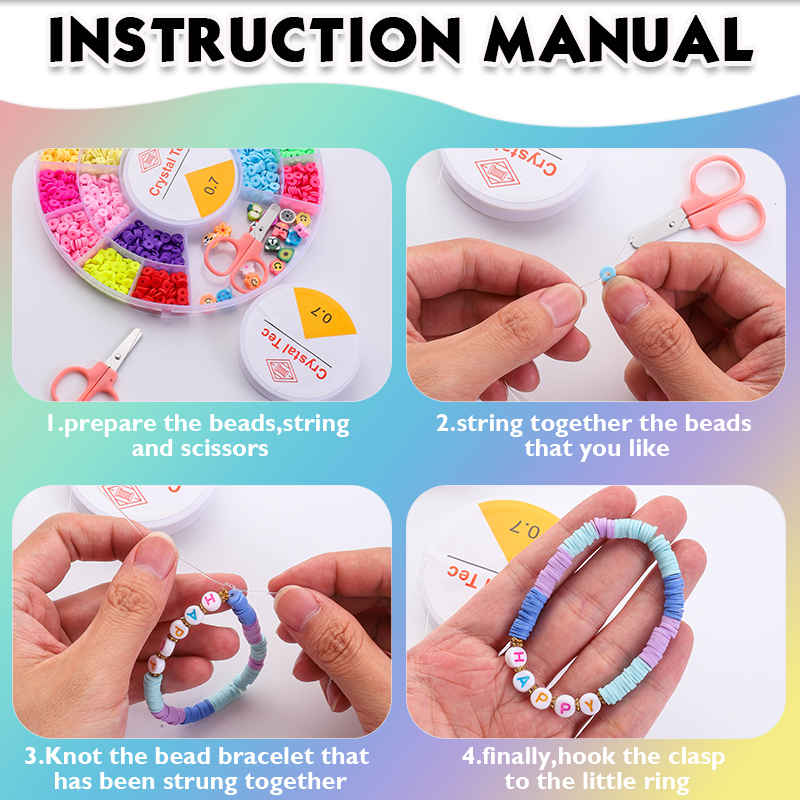 Clay Beads Bracelet Making Kit - Letter S Art Craft บทวิจารณ์และราคา