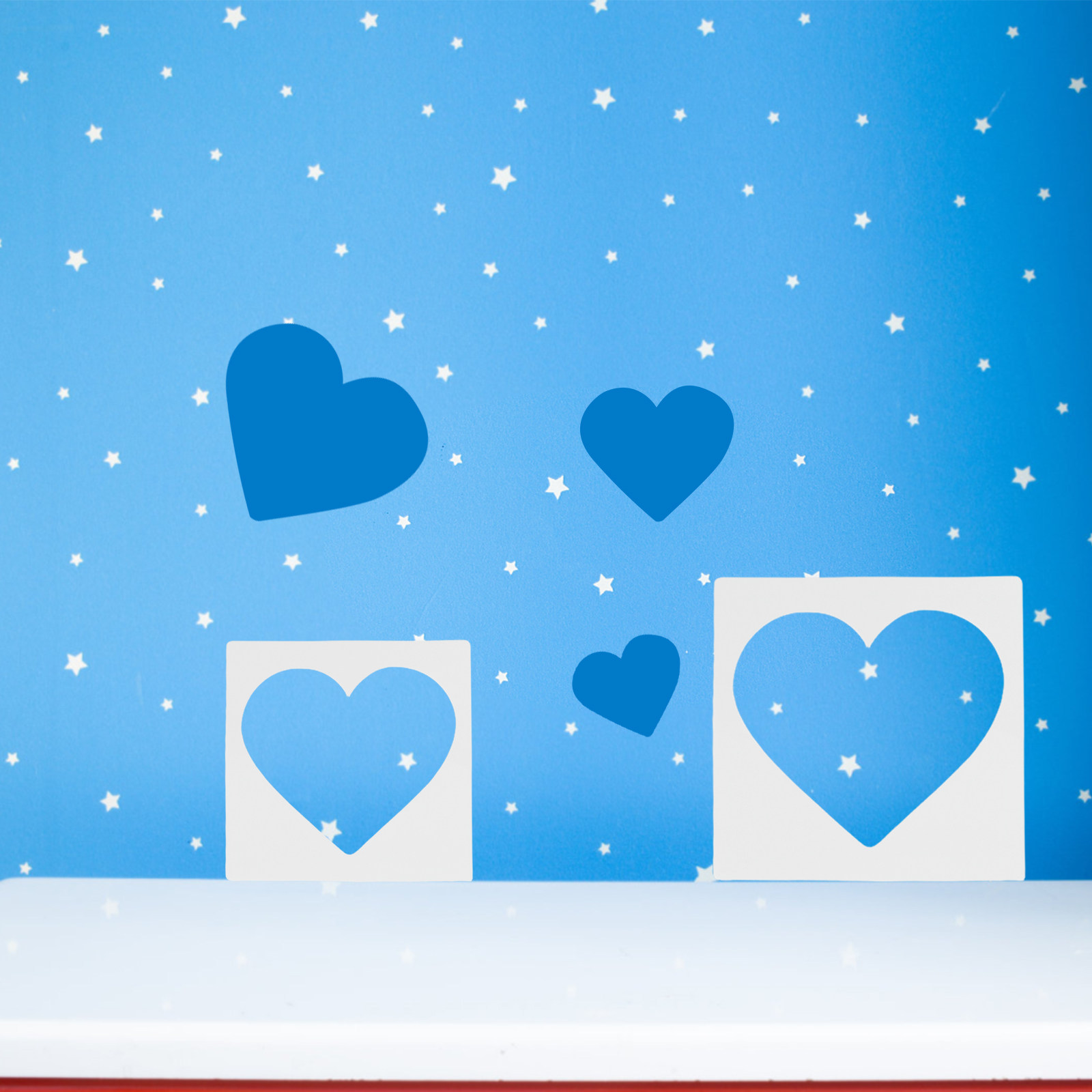 7Pcs DIY Stencils Heart Templa - Art And Craft For Mother'S Day บทวิจารณ์และราคา