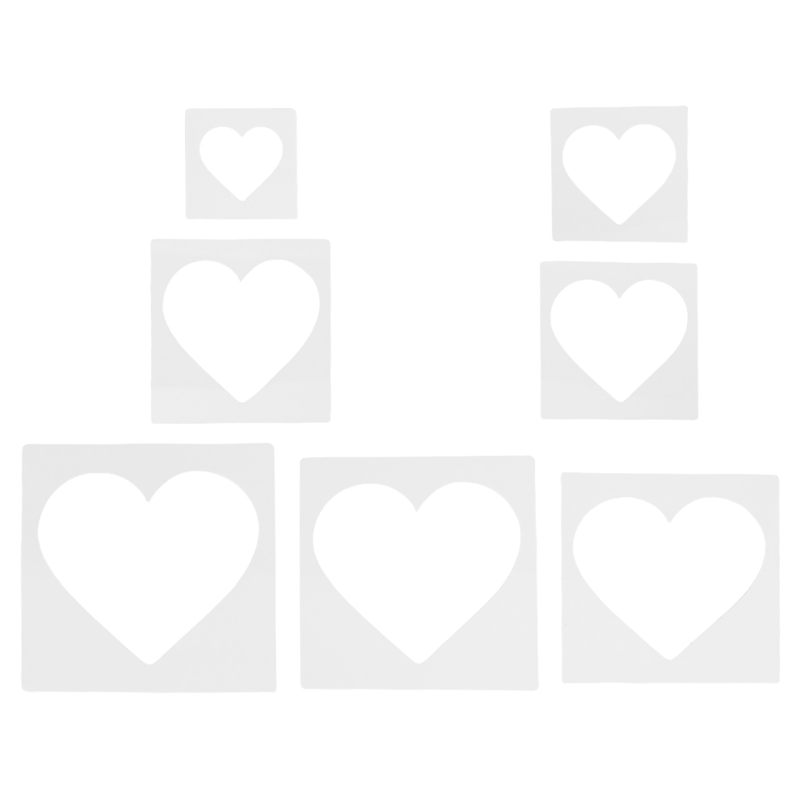 7Pcs DIY Stencils Heart Templa - Art And Craft For Mother'S Day บทวิจารณ์และราคา