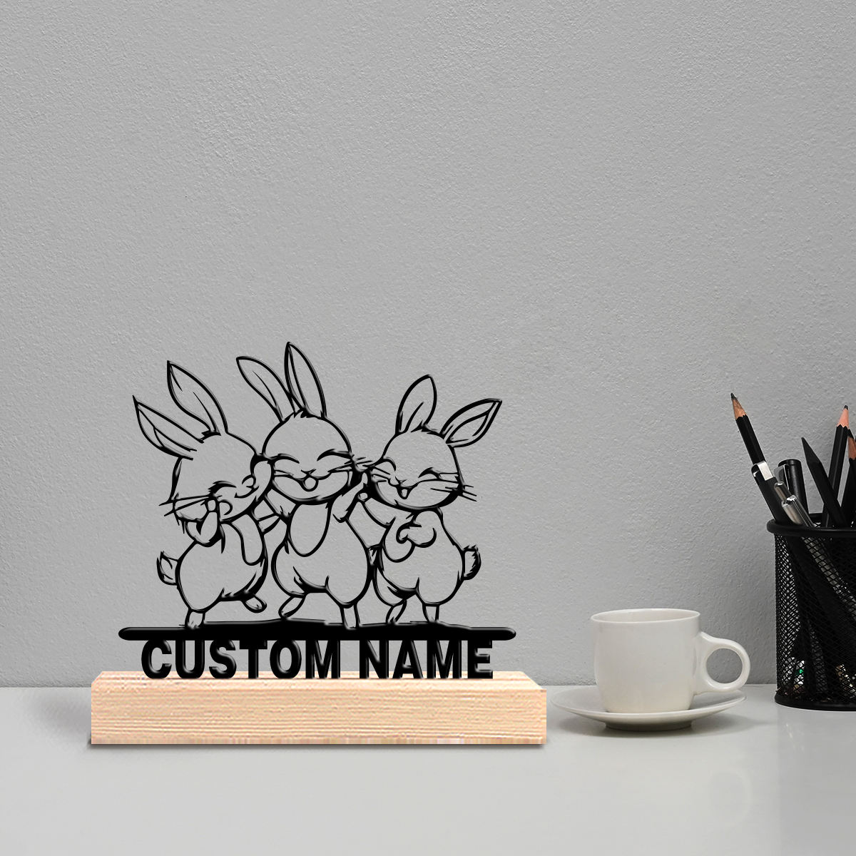 1pc Modern Rabbit Customized T - Art Craft Rabbit บทวิจารณ์และราคา