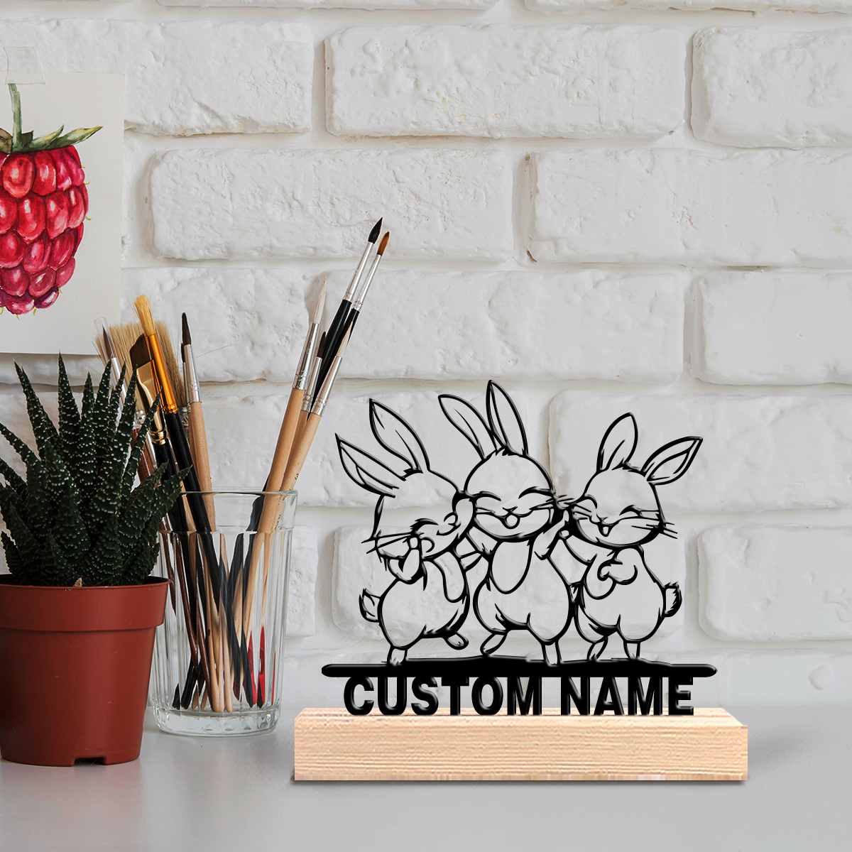 1pc Modern Rabbit Customized T - Art Craft Rabbit บทวิจารณ์และราคา