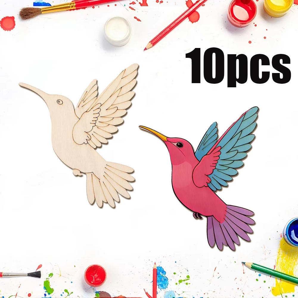 10pcs Unfinished Wood Animal B - Art Craft Home บทวิจารณ์และราคา