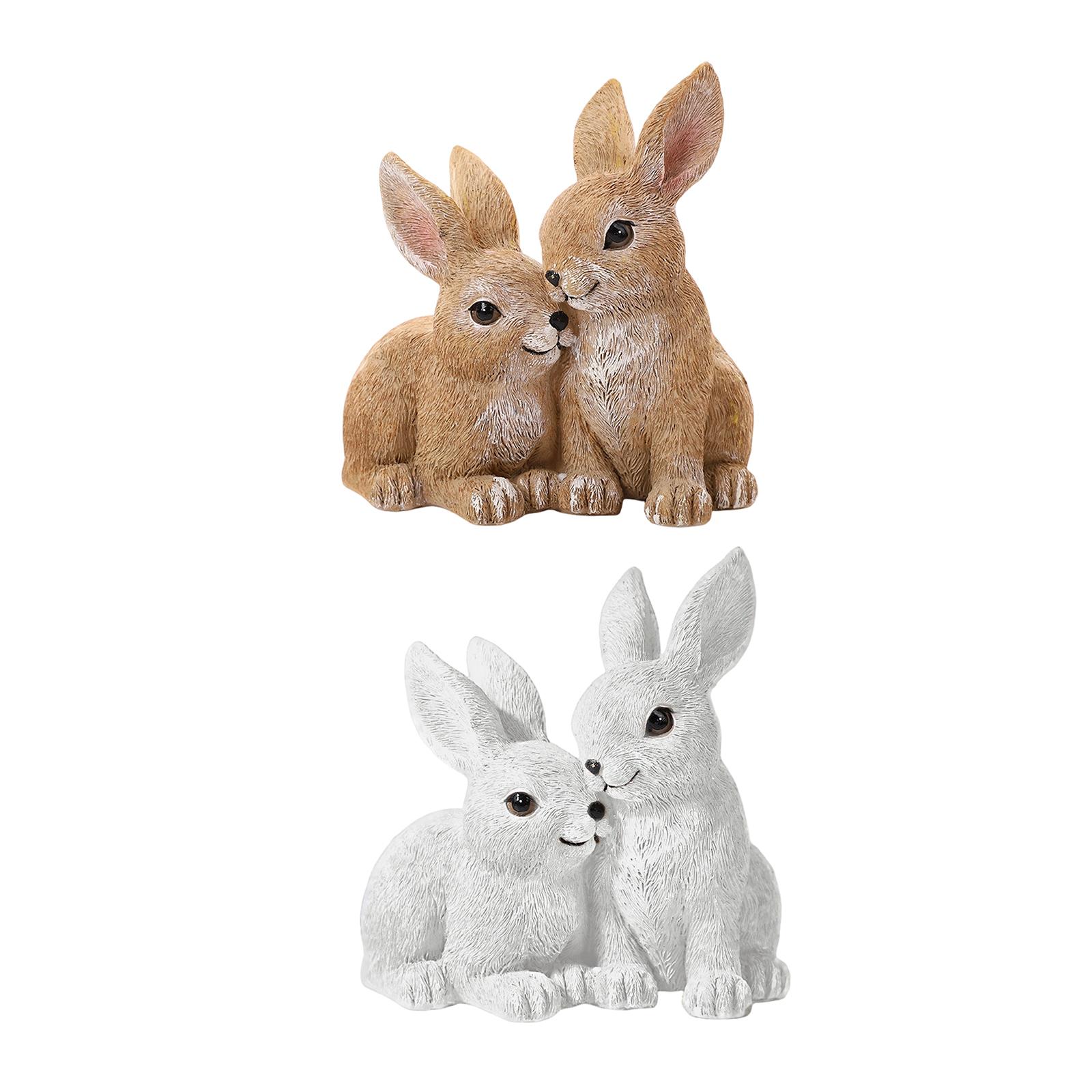 Rabbit Statue Easter Decoratio - Art Craft Rabbit บทวิจารณ์และราคา