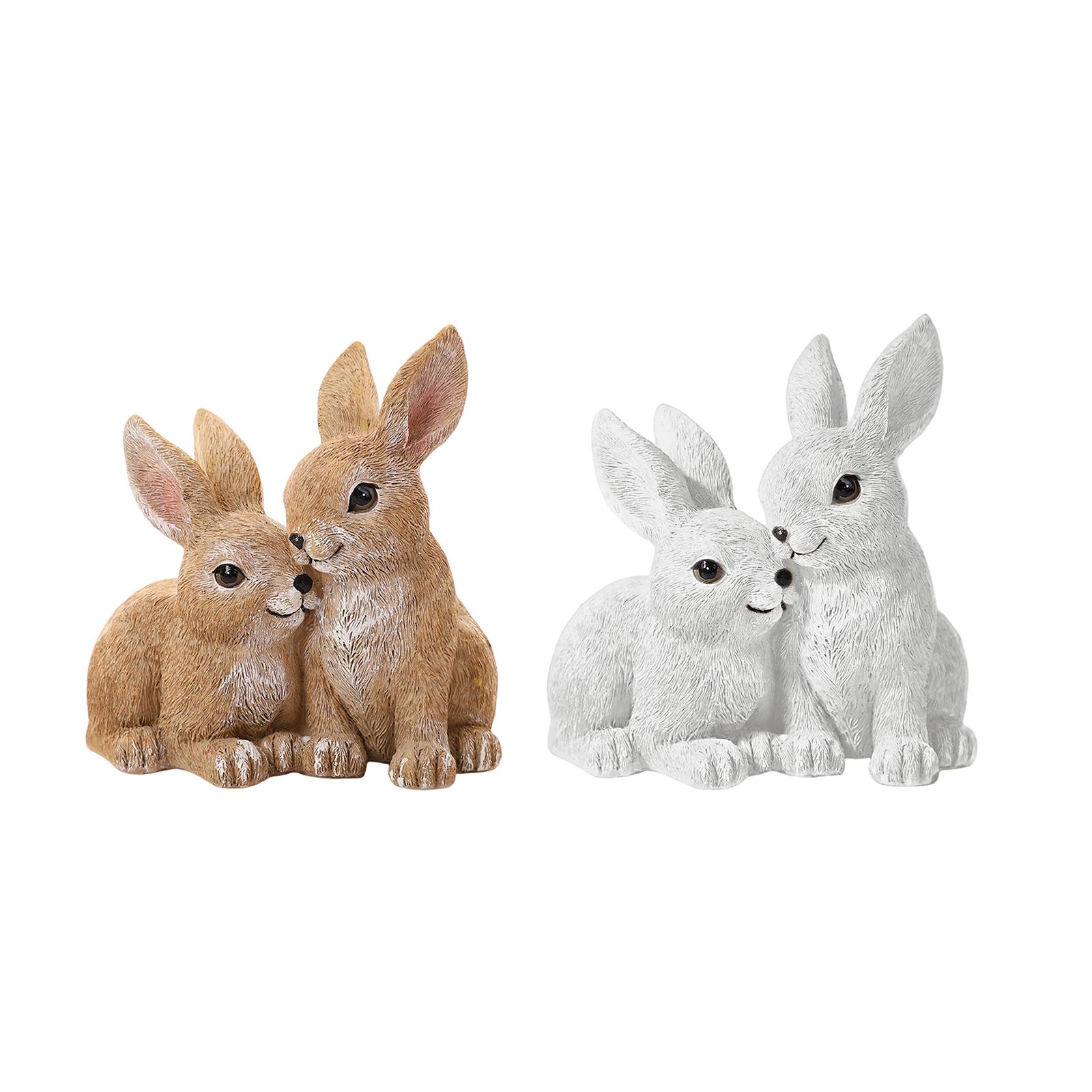 Rabbit Statue Easter Decoratio - Art Craft Rabbit บทวิจารณ์และราคา
