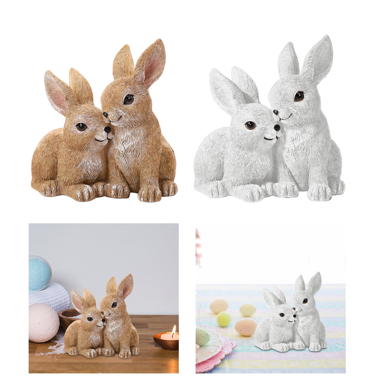 Rabbit Statue Easter Decoratio - Art Craft Rabbit บทวิจารณ์และราคา