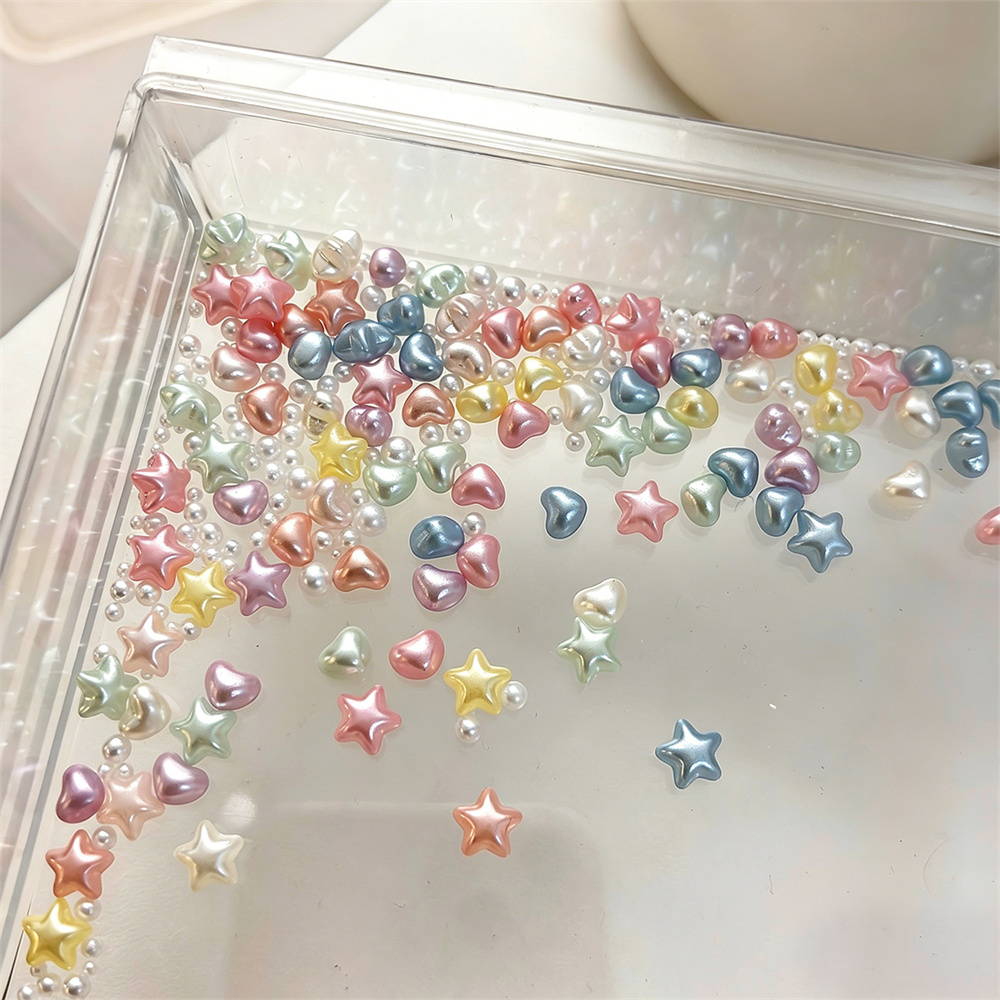 50pcs Macaron Shimmer Star Hea - Art Craft Love บทวิจารณ์และราคา