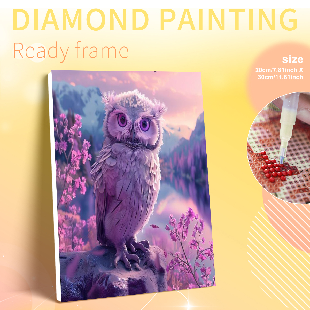 PhotoCustom Framed Owl Diamond - Art Craft Ideas With Paper บทวิจารณ์และราคา