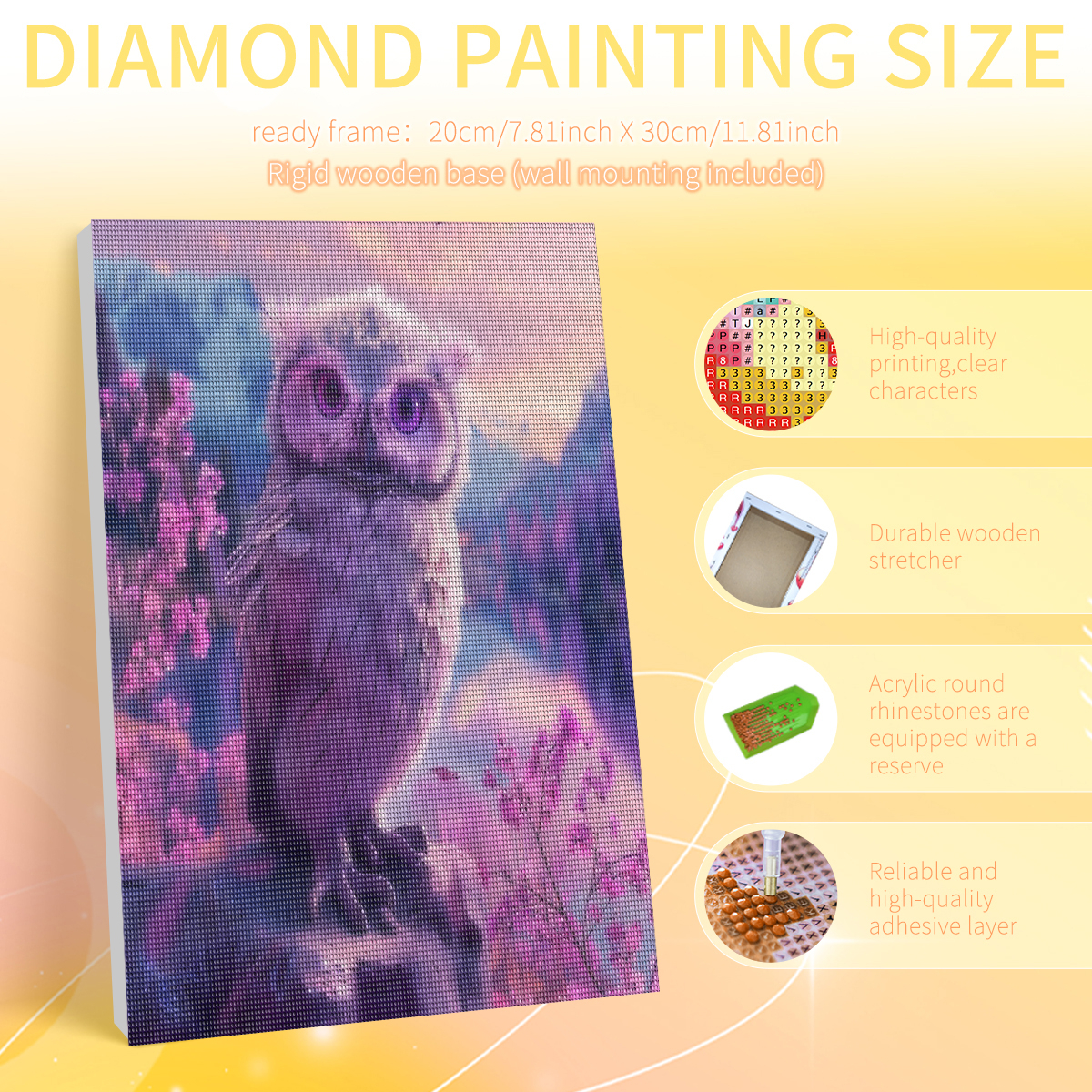 PhotoCustom Framed Owl Diamond - Art Craft Ideas With Paper บทวิจารณ์และราคา