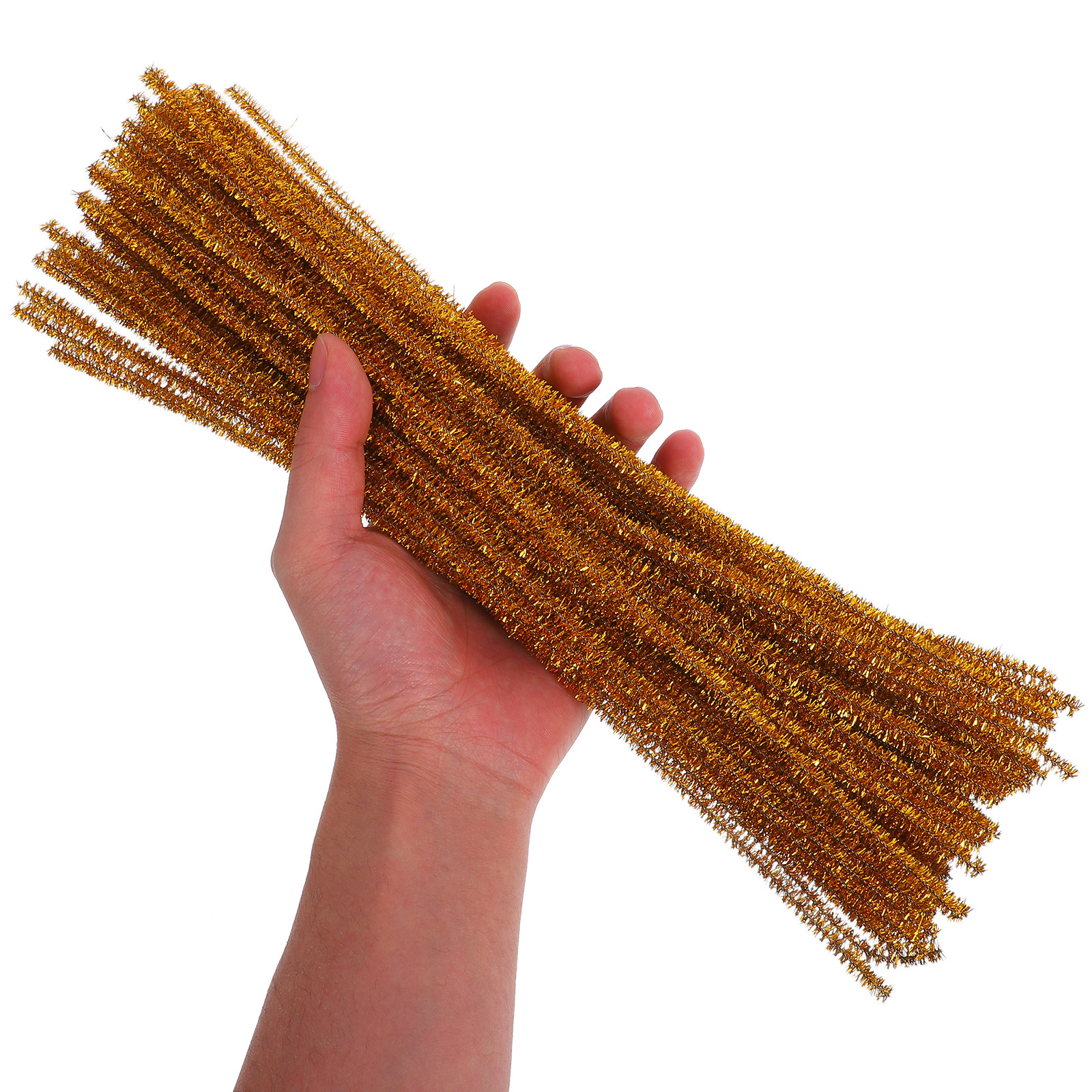 100Pcs Shiny Gold Glitter Pipe - Art Craft Project บทวิจารณ์และราคา