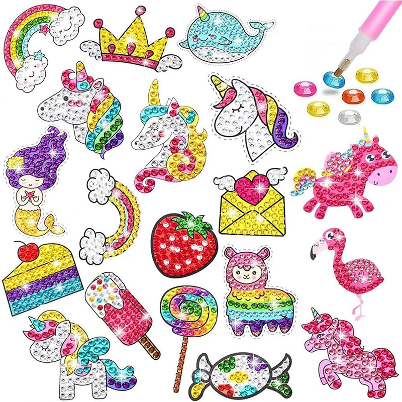 Make Diamond Stickers Kids 5D  - Art Craft Ideas With Paper บทวิจารณ์และราคา
