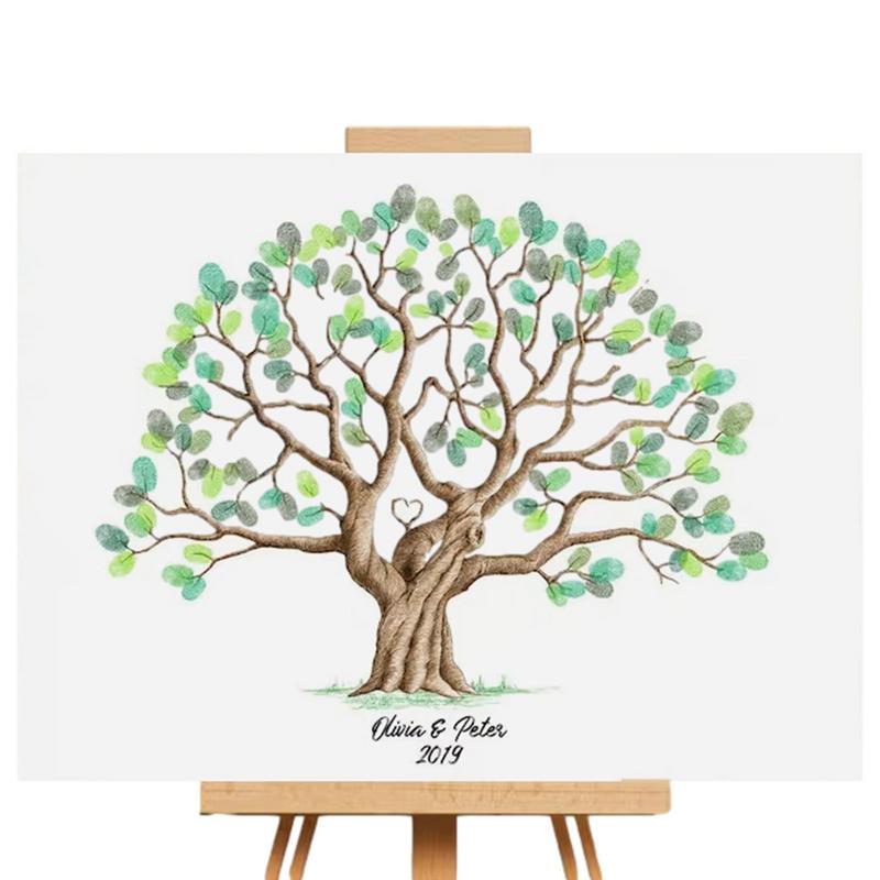 Wedding Fingerprint Tree Paint - Art Craft Love บทวิจารณ์และราคา