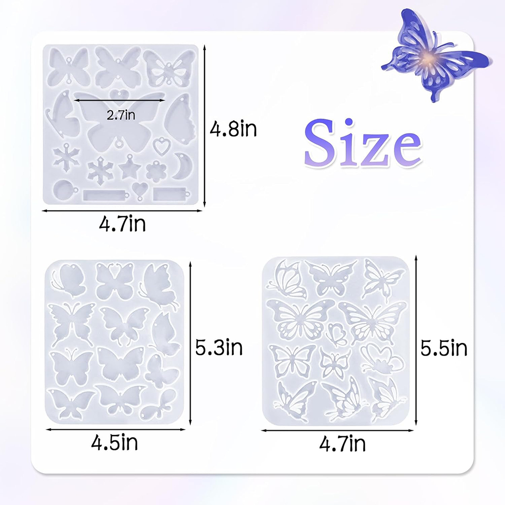 Resin Earring Molds Butterfly  - Art Craft Glue บทวิจารณ์และราคา