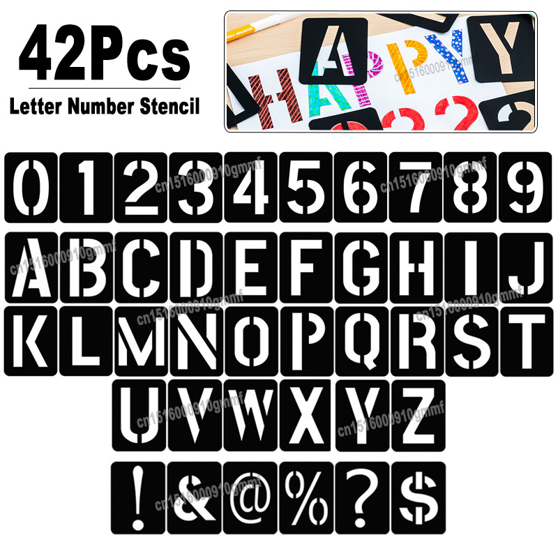 42Pcs Reusable Plastic Alphabe - Letter S Art Craft บทวิจารณ์และราคา