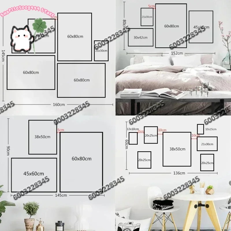 1PC Frameless Canvas Painting  - Art Craft Love บทวิจารณ์และราคา