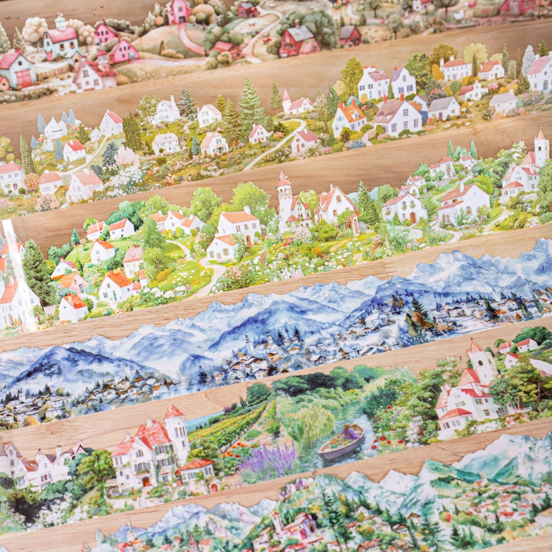 6 Rolls 6Cm×200Cm Village Them - Art Craft Notebook บทวิจารณ์และราคา