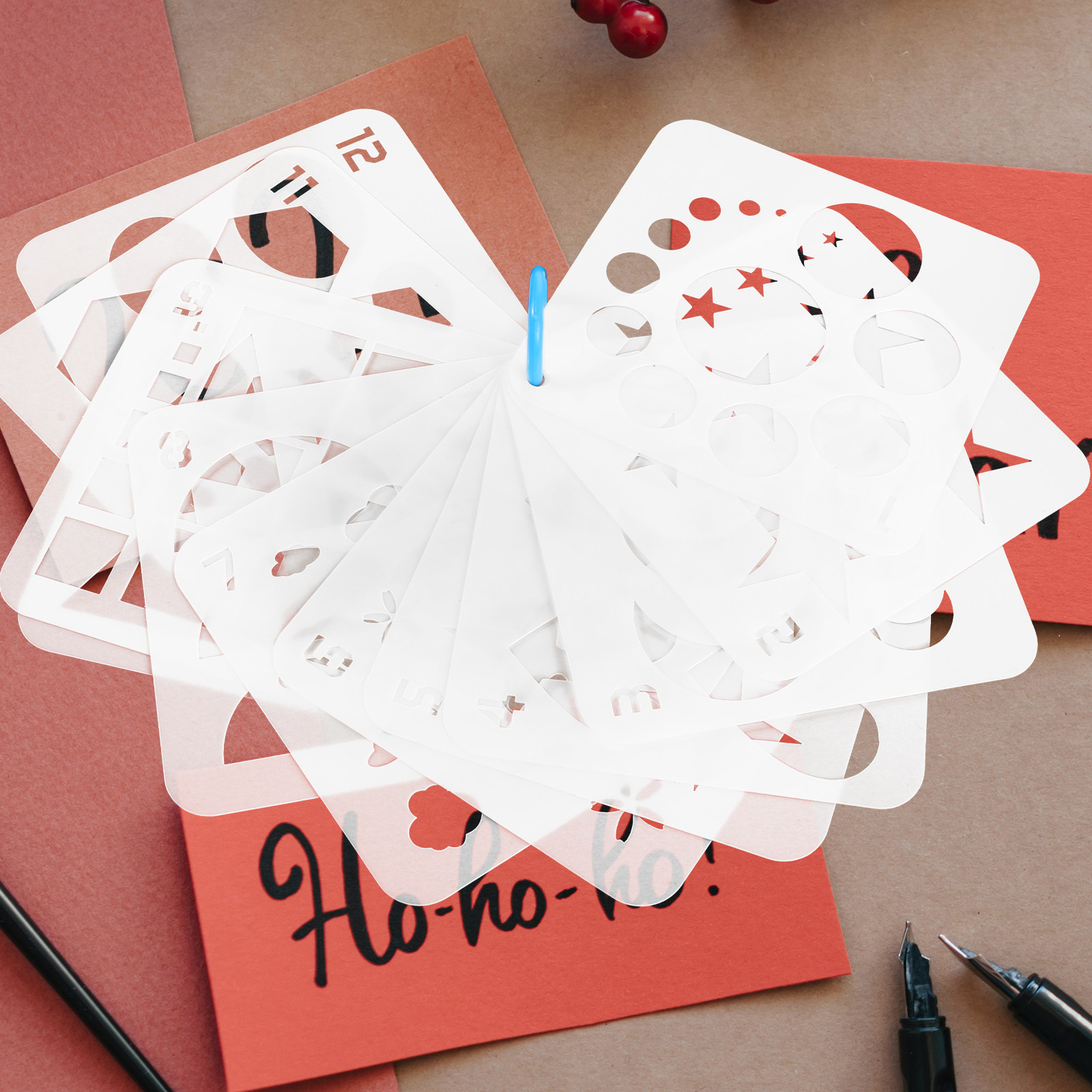 12Pcs Geometric Art Templates  - Art Craft Template บทวิจารณ์และราคา