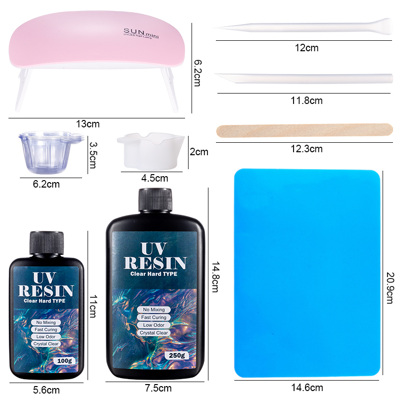 100g/250g Clear UV Resin Hard  - Art Craft Glue บทวิจารณ์และราคา