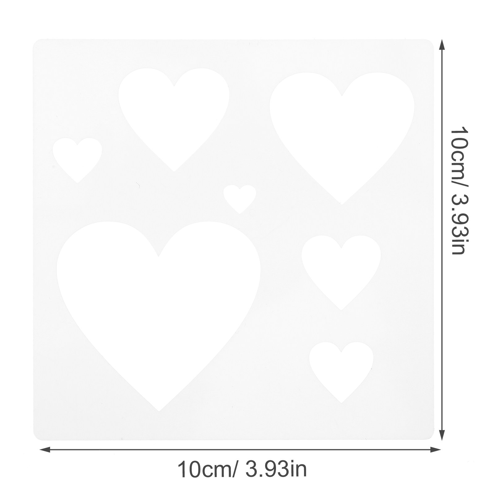 30Pcs DIY Template Heart Stenc - Art Craft Template บทวิจารณ์และราคา