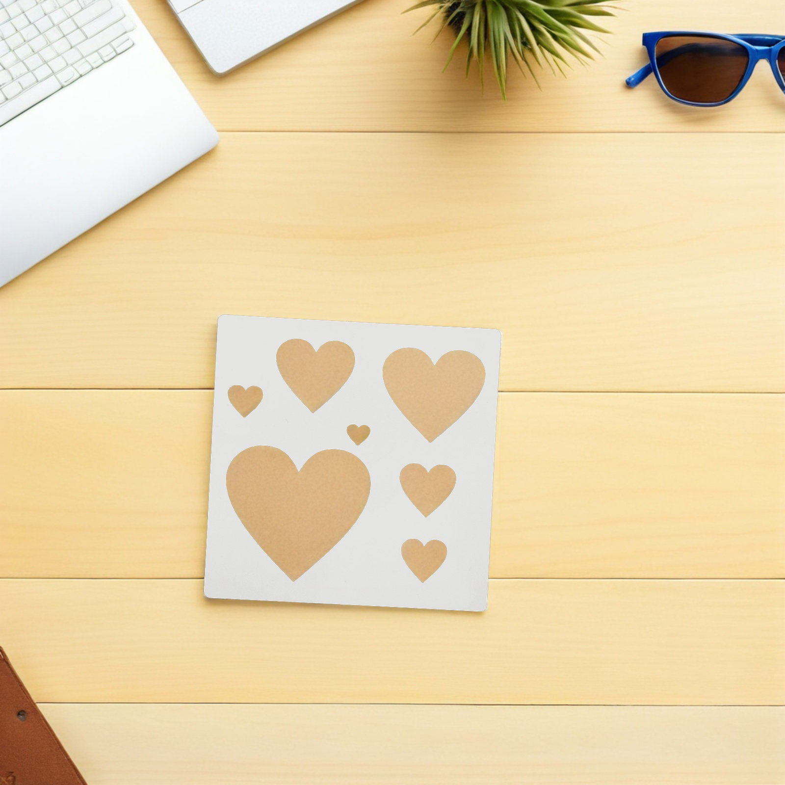 30Pcs DIY Template Heart Stenc - Art Craft Template บทวิจารณ์และราคา