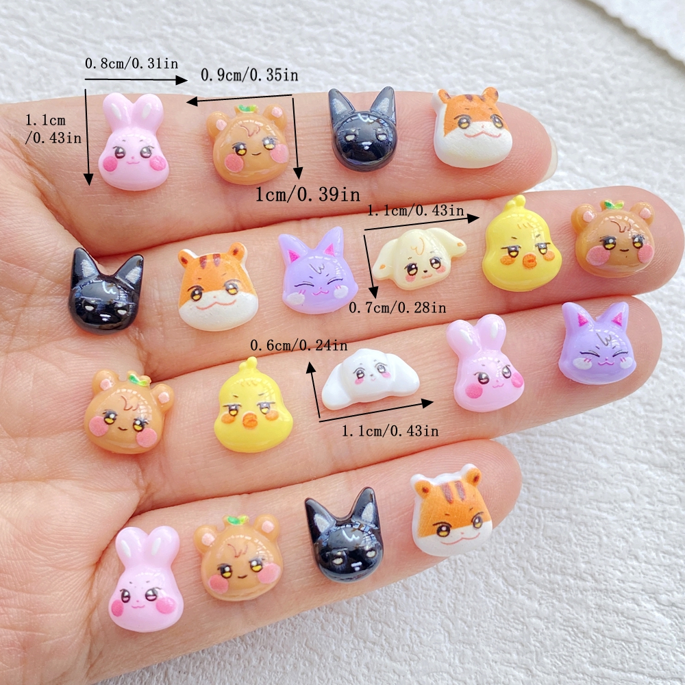 50pcs Mixed resin cartoon mini - Art Craft Rabbit บทวิจารณ์และราคา