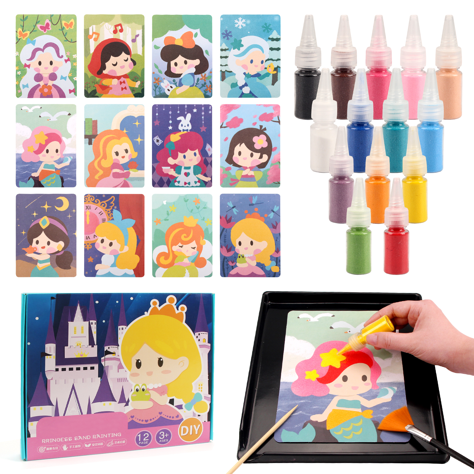 Sand Art Kit DIY Sand Painting - Art Craft Notebook บทวิจารณ์และราคา