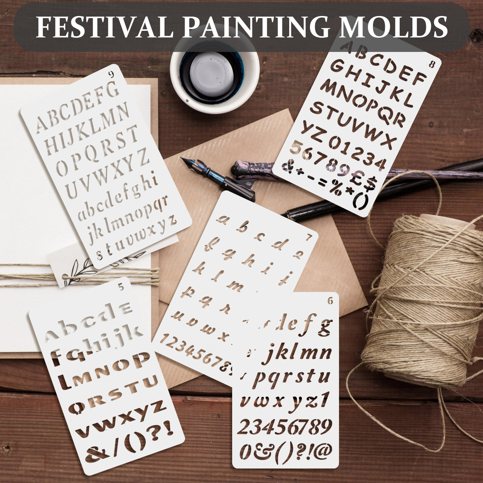 12 Sheets Letter Stencils Mult - Letter S Art Craft บทวิจารณ์และราคา