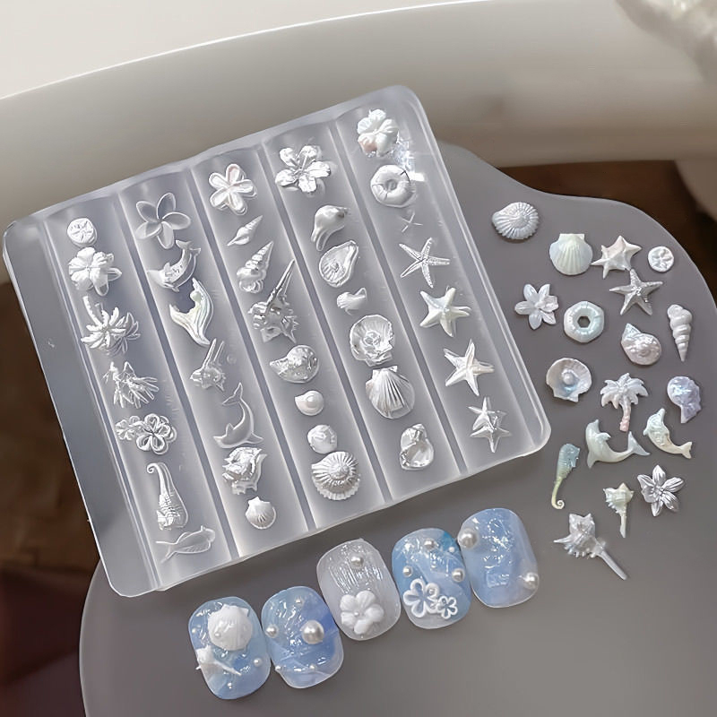 3D Mold Silicone Nail Art Deco - Art Craft Template บทวิจารณ์และราคา