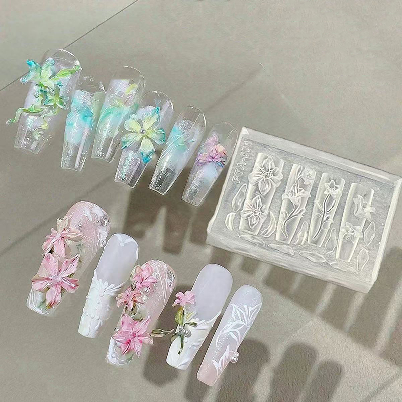 3D Mold Silicone Nail Art Deco - Art Craft Template บทวิจารณ์และราคา